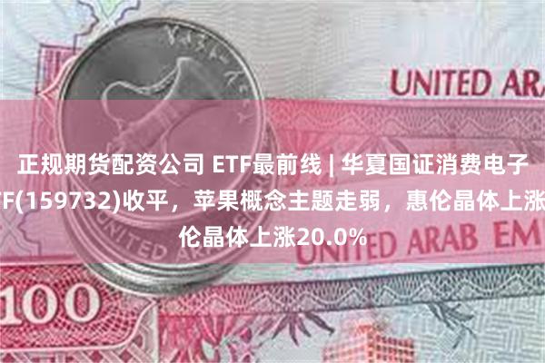 正规期货配资公司 ETF最前线 | 华夏国证消费电子主题ETF(159732)收平，苹果概念主题走弱，惠伦晶体上涨20.0%