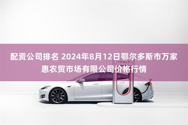 配资公司排名 2024年8月12日鄂尔多斯市万家惠农贸市场有限公司价格行情